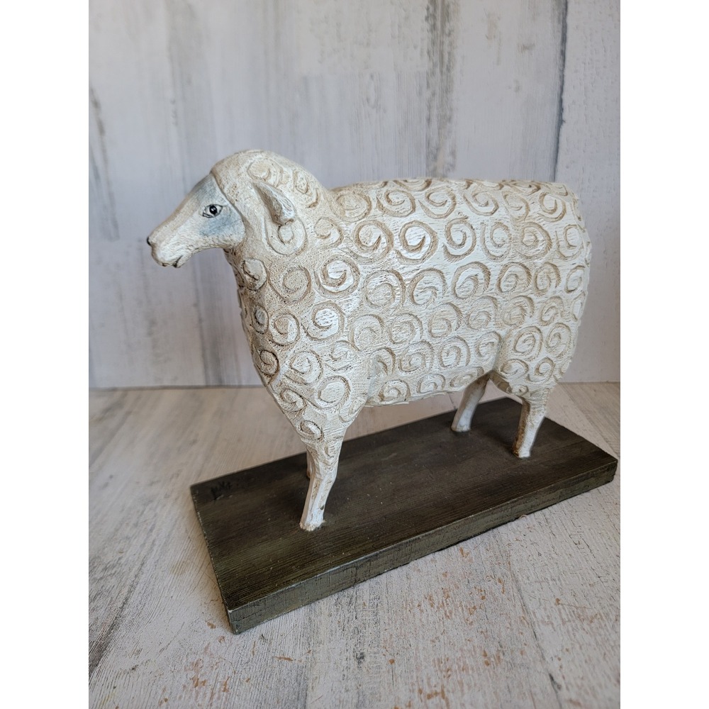 David Harden primitive sheep figure unique vintage home decor tabletop Farm